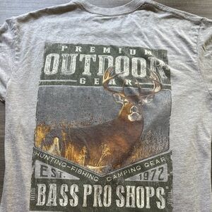 Bass Pro Shops Outdoor Graphic Tee - Gray